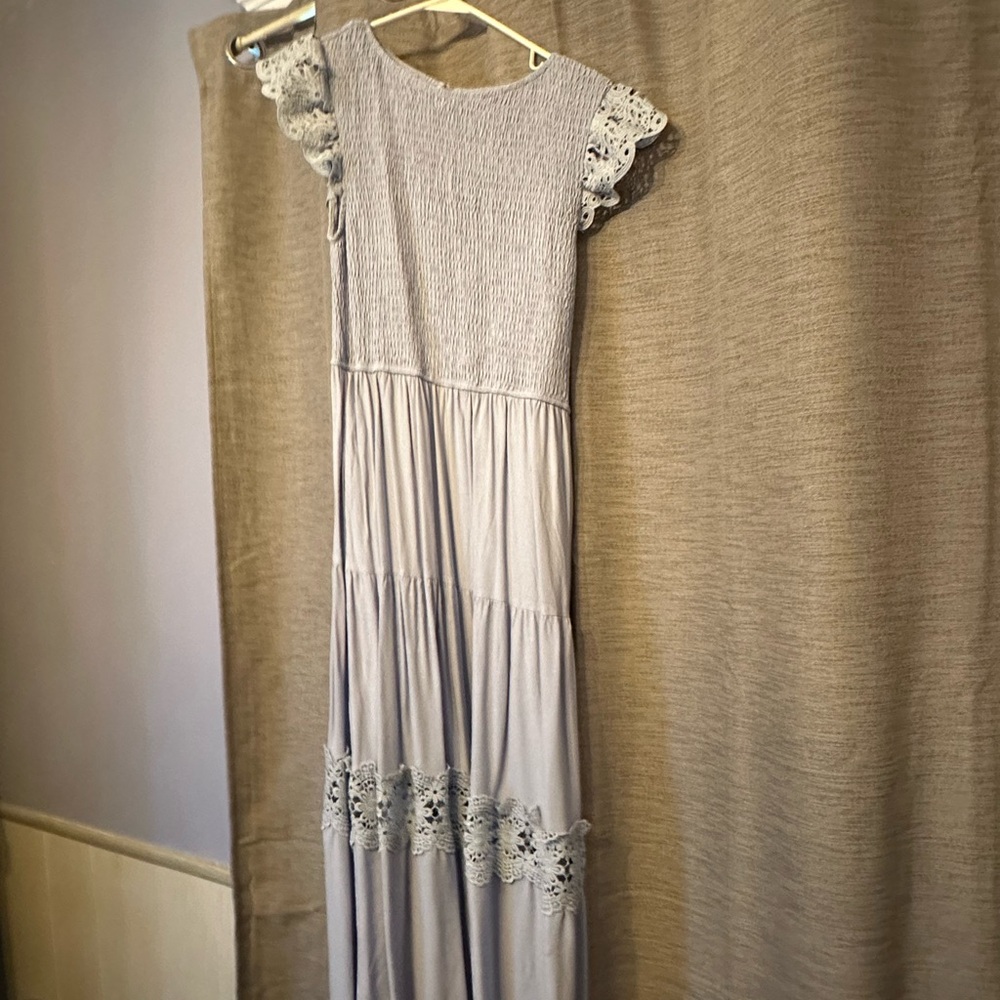 Baby blue midi dress